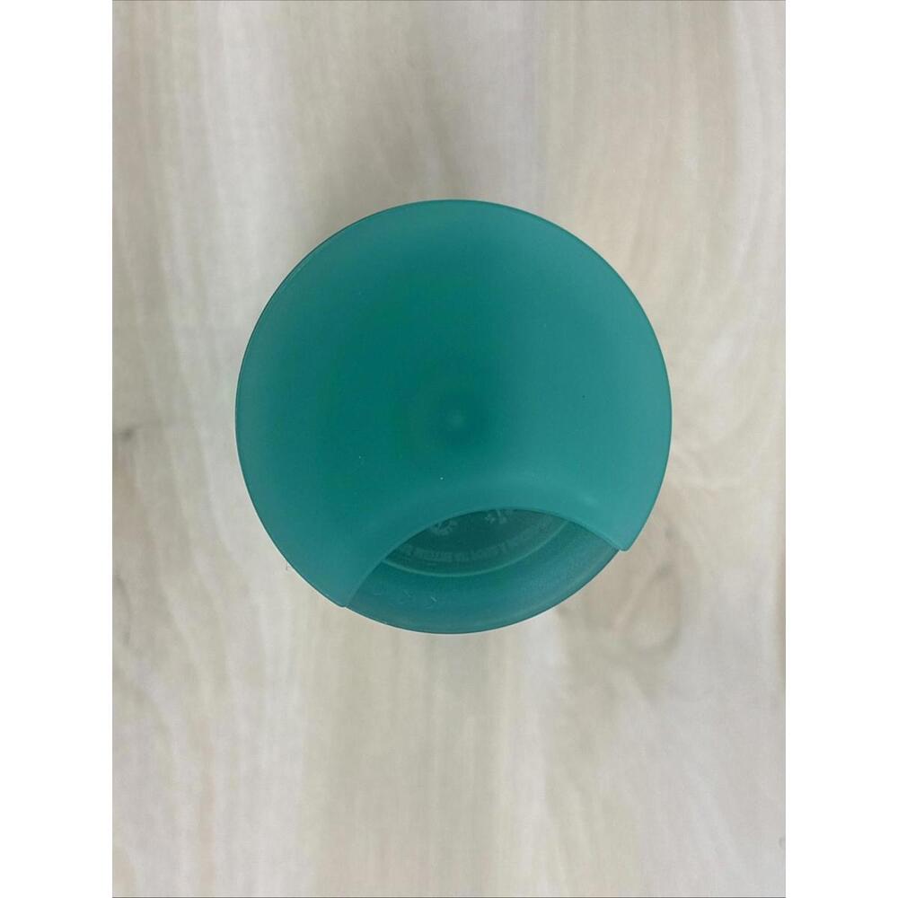 Starbucks Winter 2022 Swirl Textured 16oz Cold Drink Tumbler with lid New Green - Picture 4 of 7